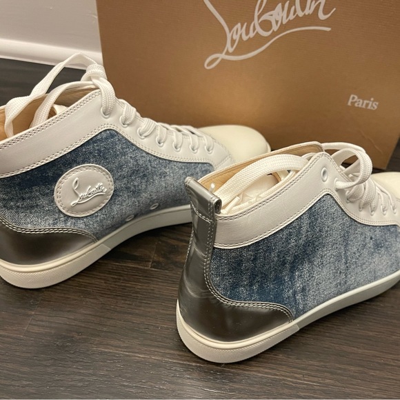 Christian Louboutin ‘Louis Flat Patent/Jean/Specchio’ High Top - Picture 6 of 11